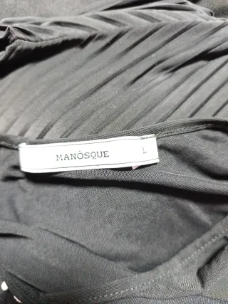 Top fiesta tul lunares negro talla L