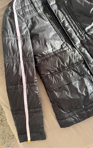 Chaqueta Moncler original Plumas Negra Talla 3