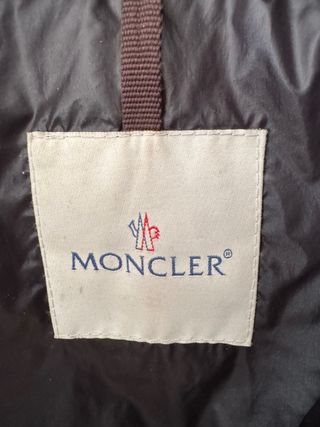 Chaqueta Moncler original Plumas Negra Talla 3