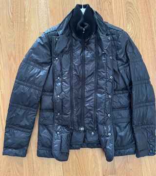 Chaqueta Moncler original Plumas Negra Talla 3
