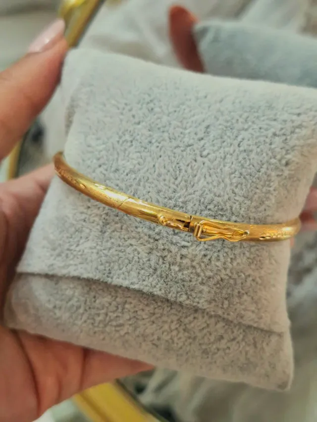 Pulsera Oro 18klt Media Caña 8,98gr