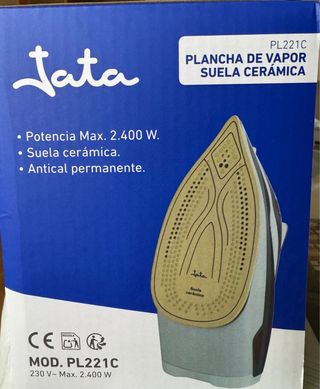 Plancha JataPL221CElectroCerámica 2400W A estrenar