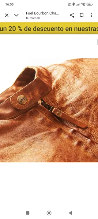 Chaqueta Moto Hombre Fuel Bourbon