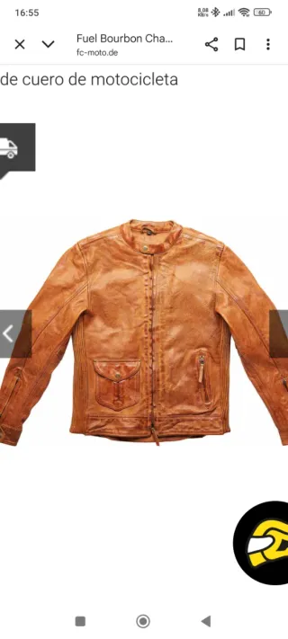 Chaqueta Moto Hombre Fuel Bourbon