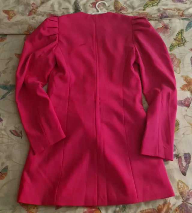 Americana Vestido Stradivarius Rosa Talla M