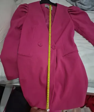 Americana Vestido Stradivarius Rosa Talla M