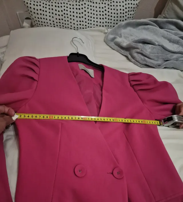 Americana Vestido Stradivarius Rosa Talla M