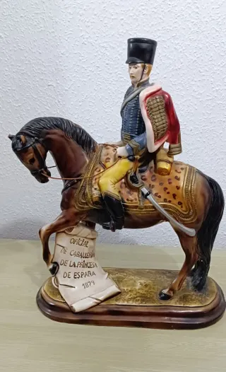 Figura Jinete Húsares Oficial Caballería España