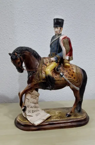 Figura Jinete Húsares Oficial Caballería España