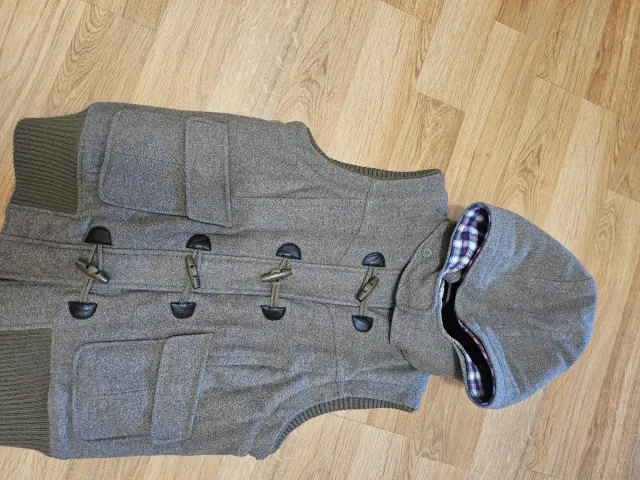 Trenca Lana Hilfiger Denim Gris Multicolor