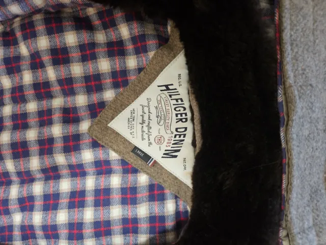 Trenca Lana Hilfiger Denim Gris Multicolor