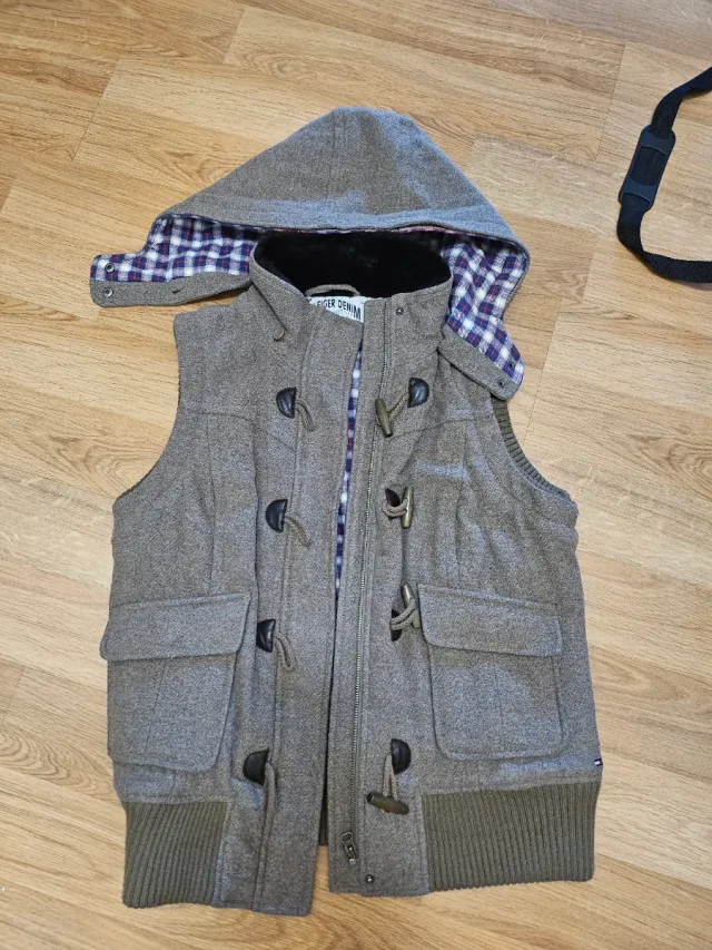 Trenca Lana Hilfiger Denim Gris Multicolor