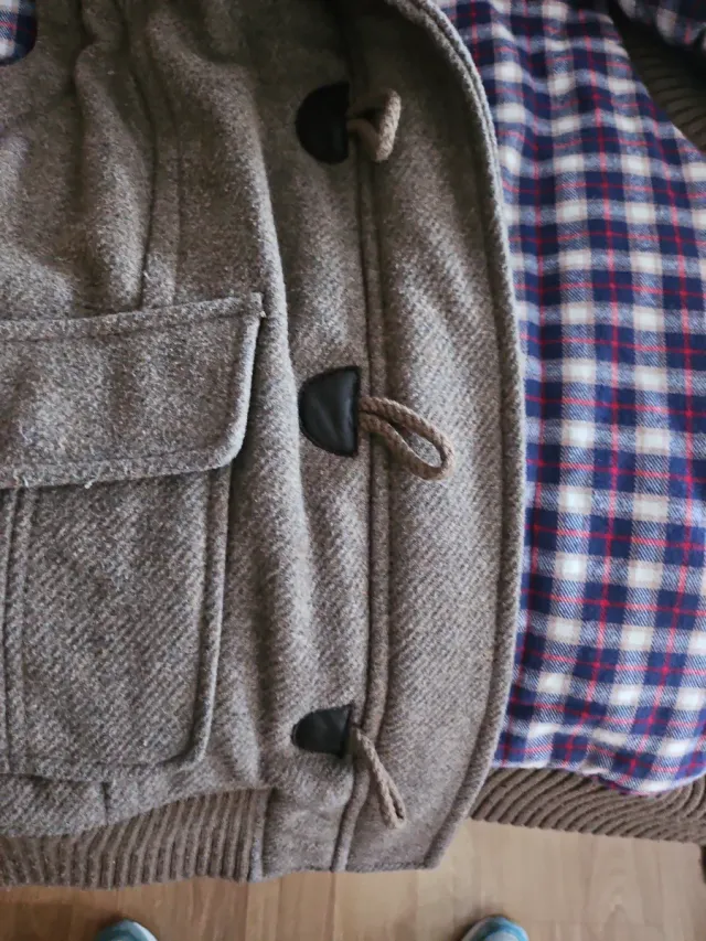 Trenca Lana Hilfiger Denim Gris Multicolor