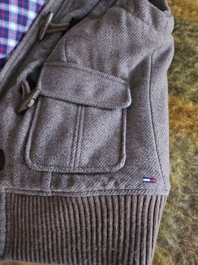 Trenca Lana Hilfiger Denim Gris Multicolor