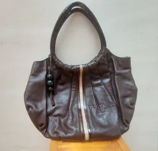 Bolso de piel marrón Vicosta