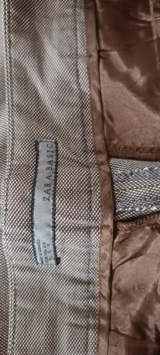Pantalón Zara Beige/Marrón