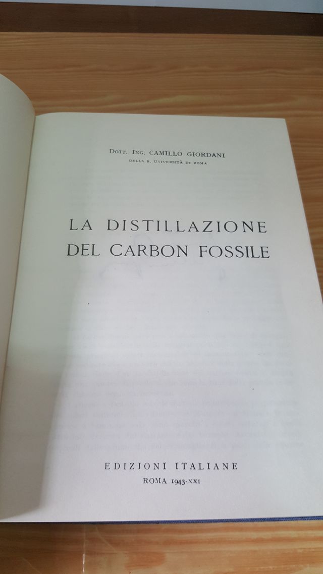 LA DISTILLAZIONE DEL CARBON FOSSILE - RISTAMPA.