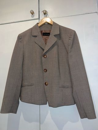 Americana Cortefiel Beige y Marrón