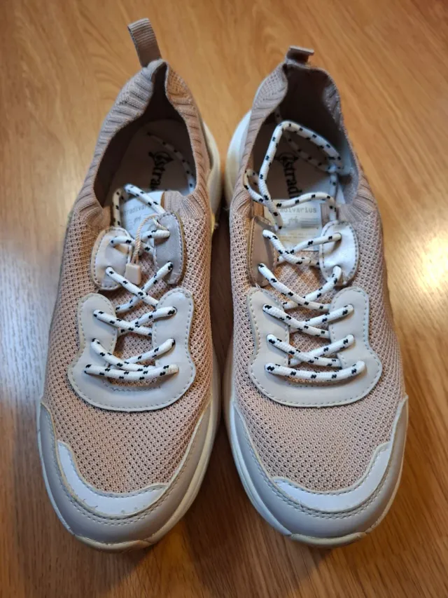 Zapatillas Stradivarius Beige Talla 39 Mujer