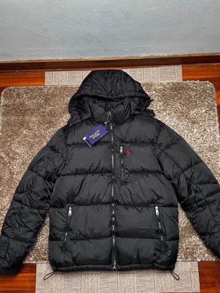 Abrigo Plumas Ralph Lauren Negro