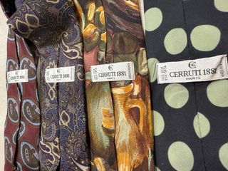 Lote de 4 corbatas Cerrutti