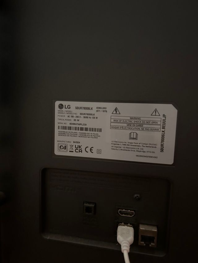 Televisor LG Smart TV Negro