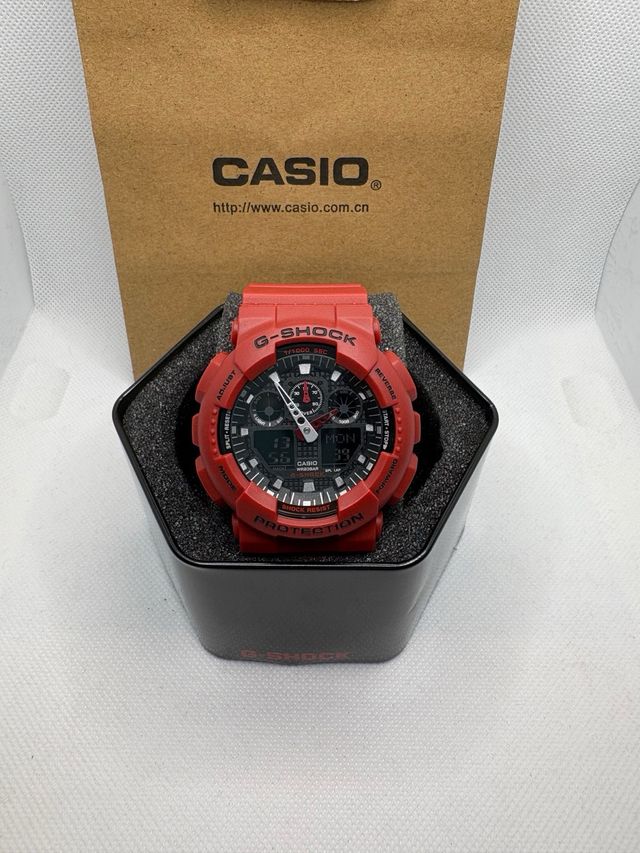 Reloj Casio G-Shock GA-100 Rojo