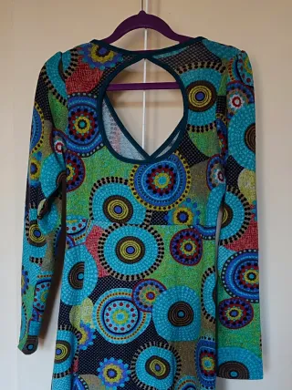 Vestido invierno estampado