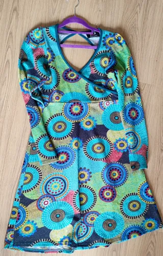 Vestido invierno estampado