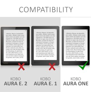 Funda kwmobile para Kobo Aura Negra