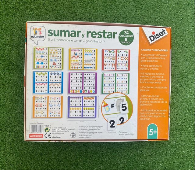 Juego Sumar y Restar Educativo Diset