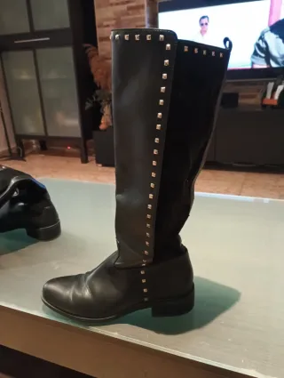 Botas Parfois Piel y Ante Talla 37