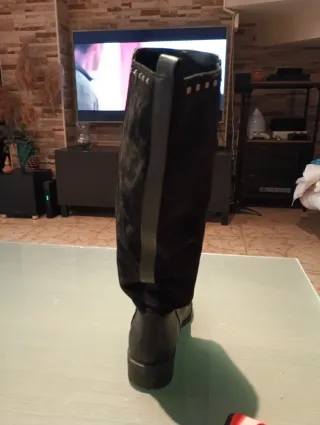 Botas Parfois Piel y Ante Talla 37