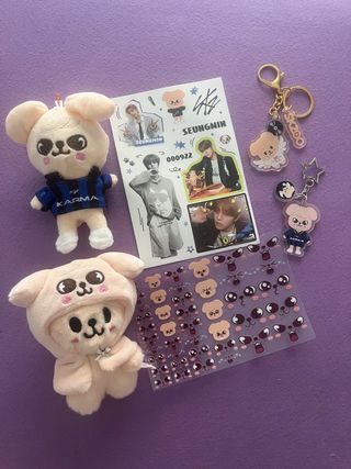 Seungmin PuppyM Skzoo Peluche y Pegatinas