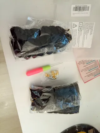 Extensiones pelo sintético rizado nuevo