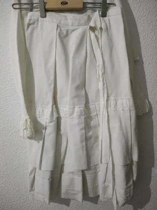 Traje Huertana Niña Verde y Blanco