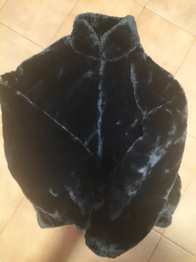 Chaqueta peluche negra Talla M-L