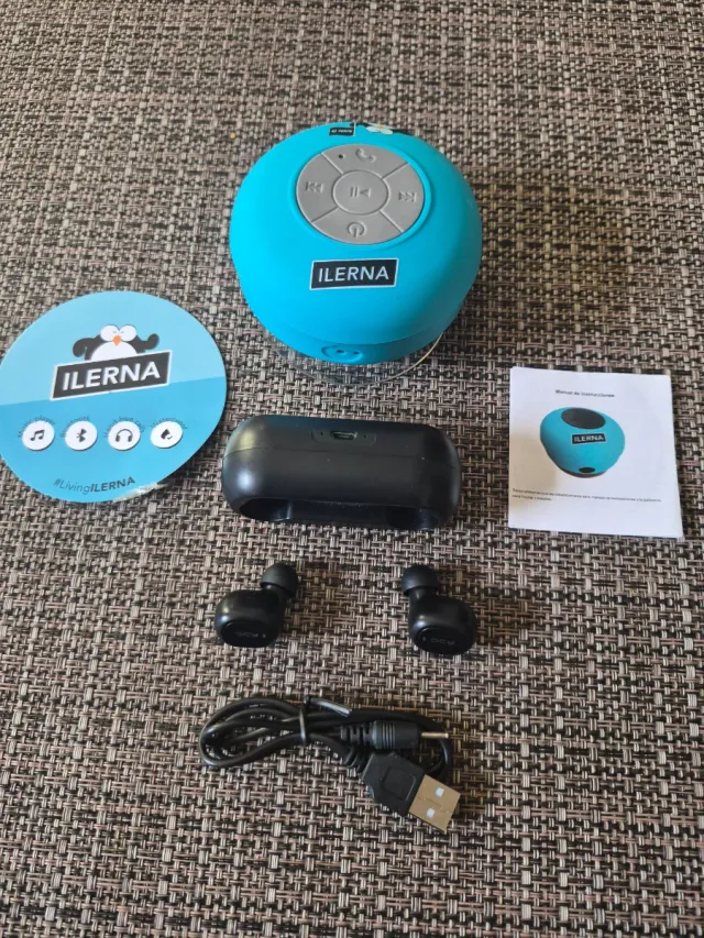 Altavoz Bluetooth, Auriculares y Palo Selfie ILRNA