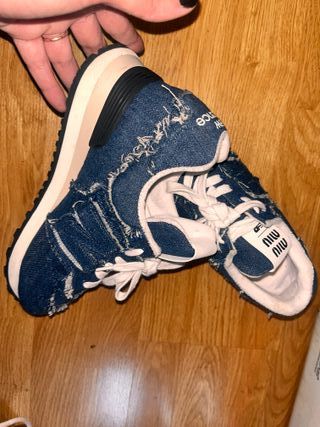 New Balance x Miu Miu Sneakers in Denim
