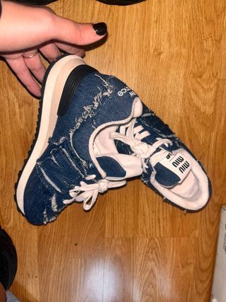 New Balance x Miu Miu Sneakers in Denim