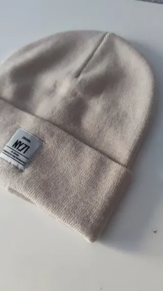 Gorro de lana NY.71 beige