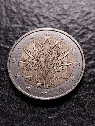 2 Euro 2022 Francia 20°Anniversario dell'Euro