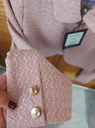 Chaqueta corta rosa