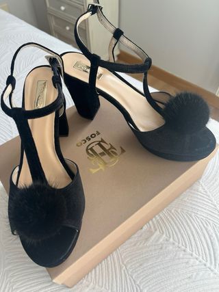 Zapatos de fiesta Fosco negros talla 40