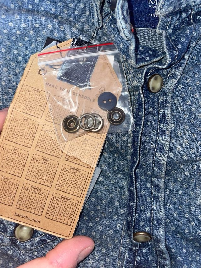 Camisa vaquera Bershka M