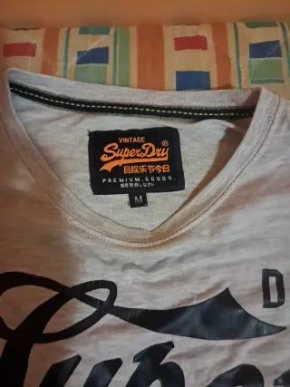 T-shirt Superdry uomo grigio e arancione