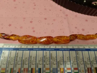 Collana vintage effetto ambra