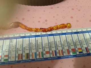 Collana vintage effetto ambra