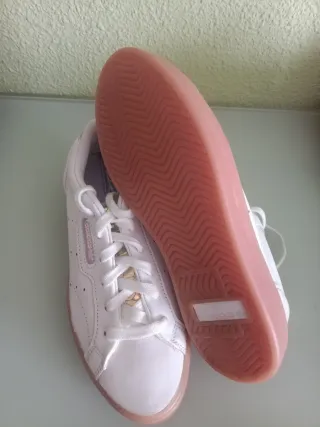 Zapatillas Adidas Mujer Blancas y Rosas
