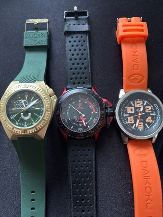 Lote 6 Orologi Calgary e Daikoku sportivi